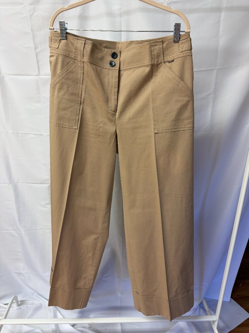 St. John Wide Leg Ankle Pants 16 EUC